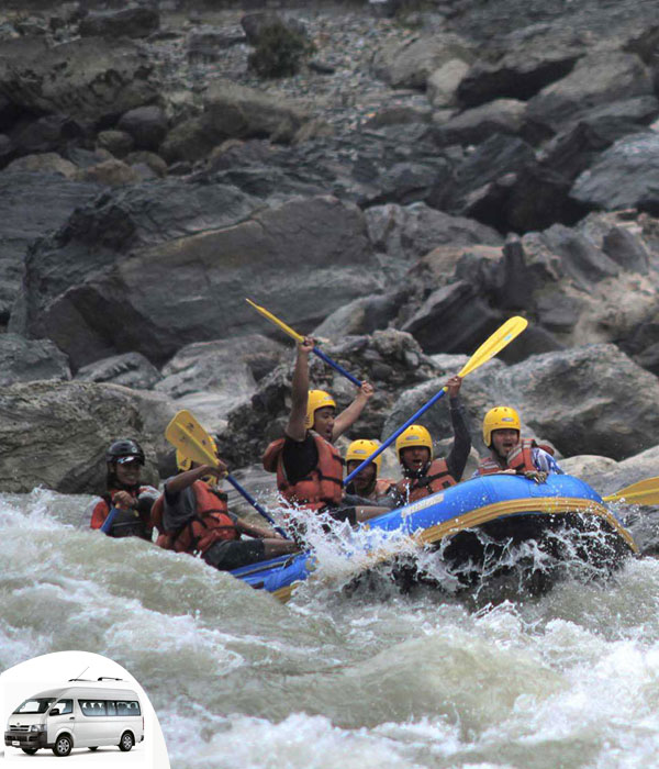 Hiace Rentals for Trishuli River Rafting